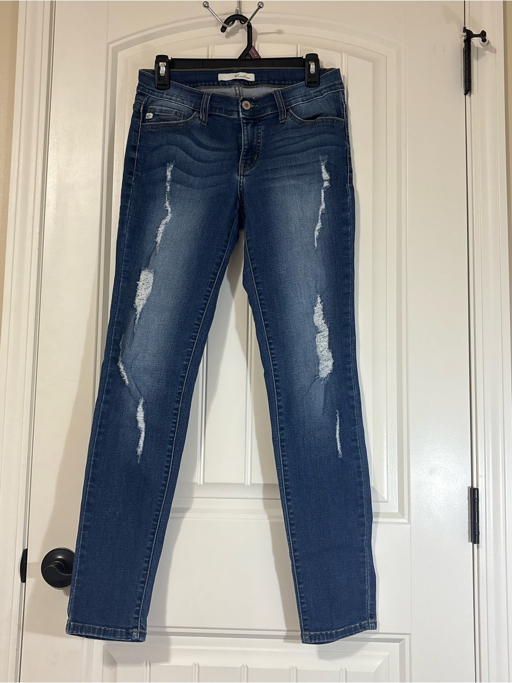 KanCan Dark Blue Distressed Skinny Jeans
